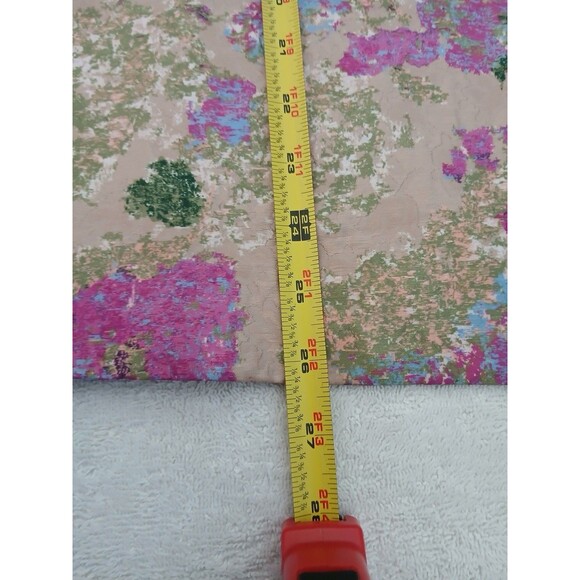 Tuckernuck Floral Jacquard Bell Sleeve Blouse Beige Pink Green Top Size Large - Picture 12 of 16